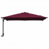 Parasolka ogrodowa Bordeaux Czerwony 248,5 x 247,5 x 160 cm