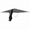 Parasolka ogrodowa Czarny 248,5 x 247,5 x 160 cm