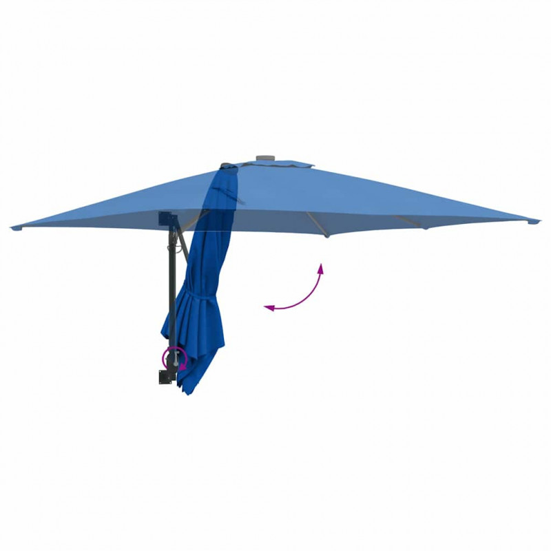 Parasolka ogrodowa Niebieski azur 248,5 x 247,5 x 160 cm