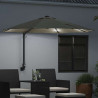 Parasolka ogrodowa piaskowy 248 x 248 x 148 cm Poliester i Stal