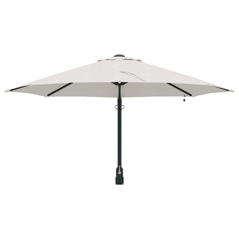 Parasolka ogrodowa piaskowy 248 x 248 x 148 cm Poliester i Stal