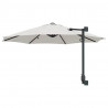 Parasolka ogrodowa piaskowy 248 x 248 x 148 cm Poliester i Stal