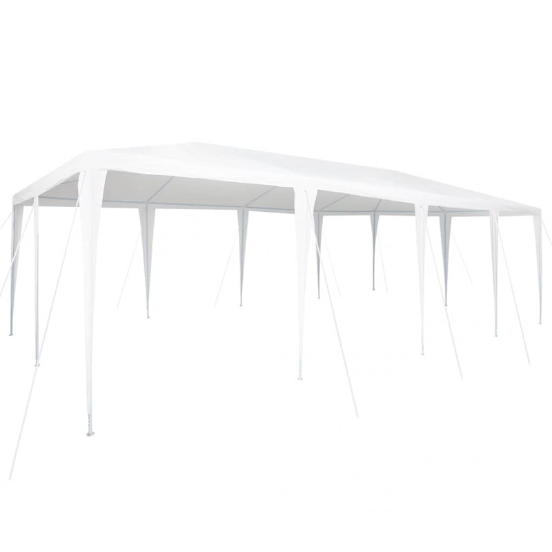 Namiot Imprezowy Biały 800 x 400 x 266 cm Polietylen i Stal