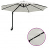 Parasolka ogrodowa piaskowy 248 x 248 x 148 cm Poliester i Stal