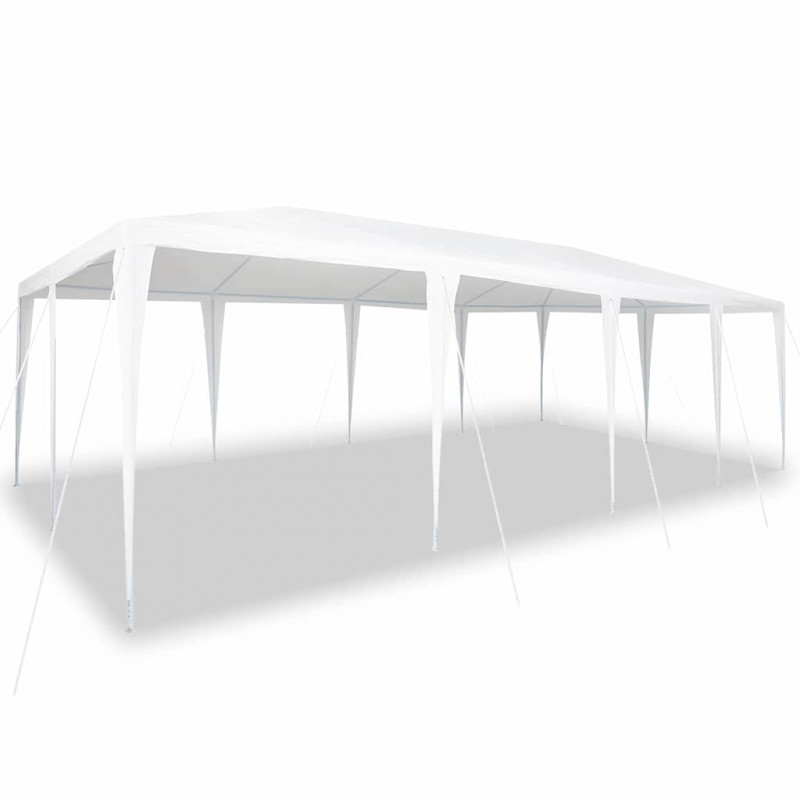 Namiot Imprezowy Biały 800 x 400 x 266 cm Polietylen i Stal