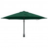 Parasolka ogrodowa Zielony 248 x 248 x 148 cm Poliester i Stal