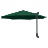 Parasolka ogrodowa Zielony 248 x 248 x 148 cm Poliester i Stal