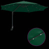Parasolka ogrodowa Zielony 248 x 248 x 148 cm Poliester i Stal