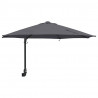 Parasolka ogrodowa Antracyt 248 x 248 x 148 cm Poliester i Stal