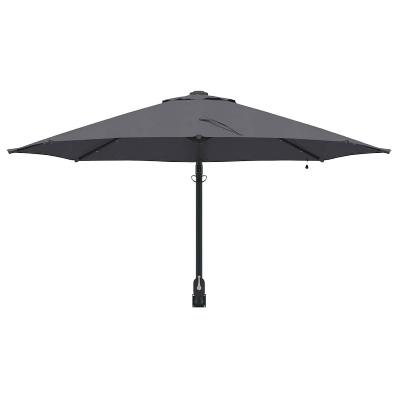 Parasolka ogrodowa Antracyt 248 x 248 x 148 cm Poliester i Stal