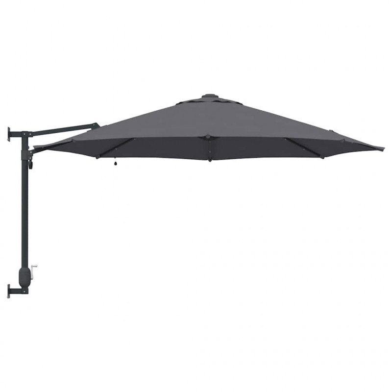 Parasolka ogrodowa Antracyt 248 x 248 x 148 cm Poliester i Stal
