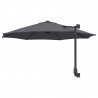 Parasolka ogrodowa Antracyt 248 x 248 x 148 cm Poliester i Stal
