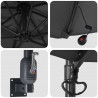 Parasolka ogrodowa Antracyt 248 x 248 x 148 cm Poliester i Stal