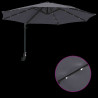 Parasolka ogrodowa Antracyt 248 x 248 x 148 cm Poliester i Stal