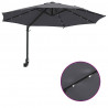 Parasolka ogrodowa Antracyt 248 x 248 x 148 cm Poliester i Stal