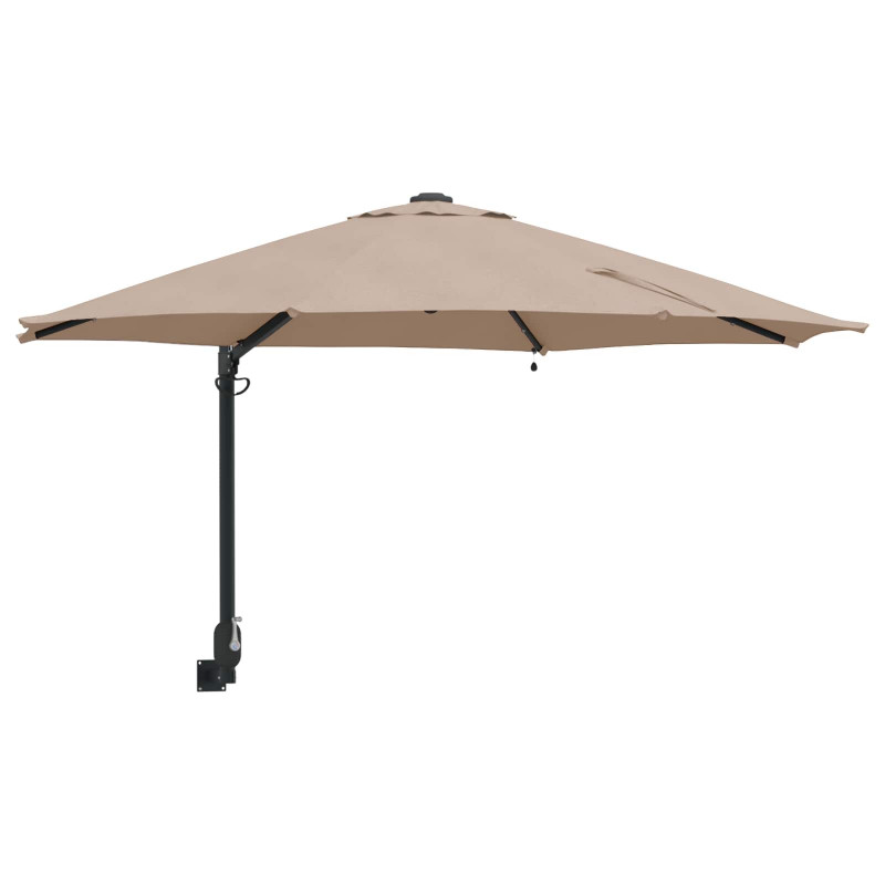 Parasolka ogrodowa Ze LED Lights Ciemnoszary 248 x 248 x 148 cm