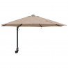 Parasolka ogrodowa Ze LED Lights Ciemnoszary 248 x 248 x 148 cm