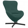 Fotel jajo Ciemna zieleń 63 x 73 x 90 cm Aksamit