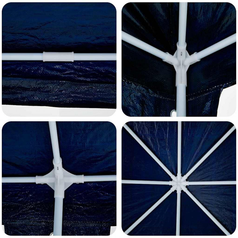Namiot Imprezowy Niebieski 800 x 400 x 266 cm Polietylen i Stal