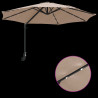 Parasolka ogrodowa Ze LED Lights Ciemnoszary 248 x 248 x 148 cm