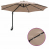 Parasolka ogrodowa Ze LED Lights Ciemnoszary 248 x 248 x 148 cm