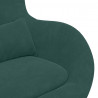 Fotel jajo Ciemna zieleń 63 x 73 x 90 cm Aksamit