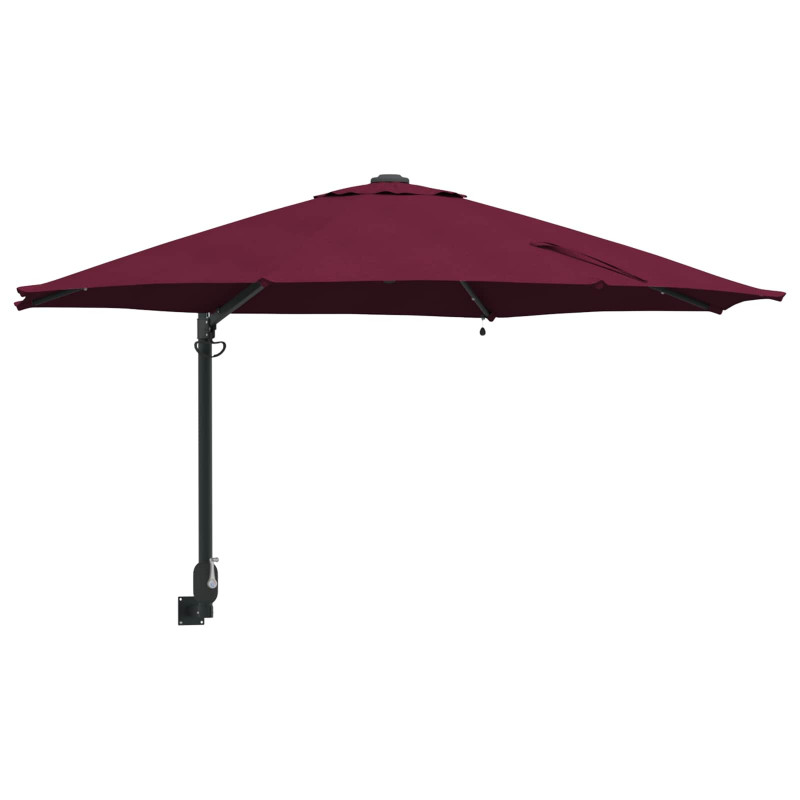 Parasolka ogrodowa Bordeaux Czerwony 248 x 248 x 148 cm