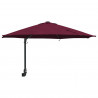 Parasolka ogrodowa Bordeaux Czerwony 248 x 248 x 148 cm