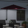 Parasolka ogrodowa Bordeaux Czerwony 248 x 248 x 148 cm