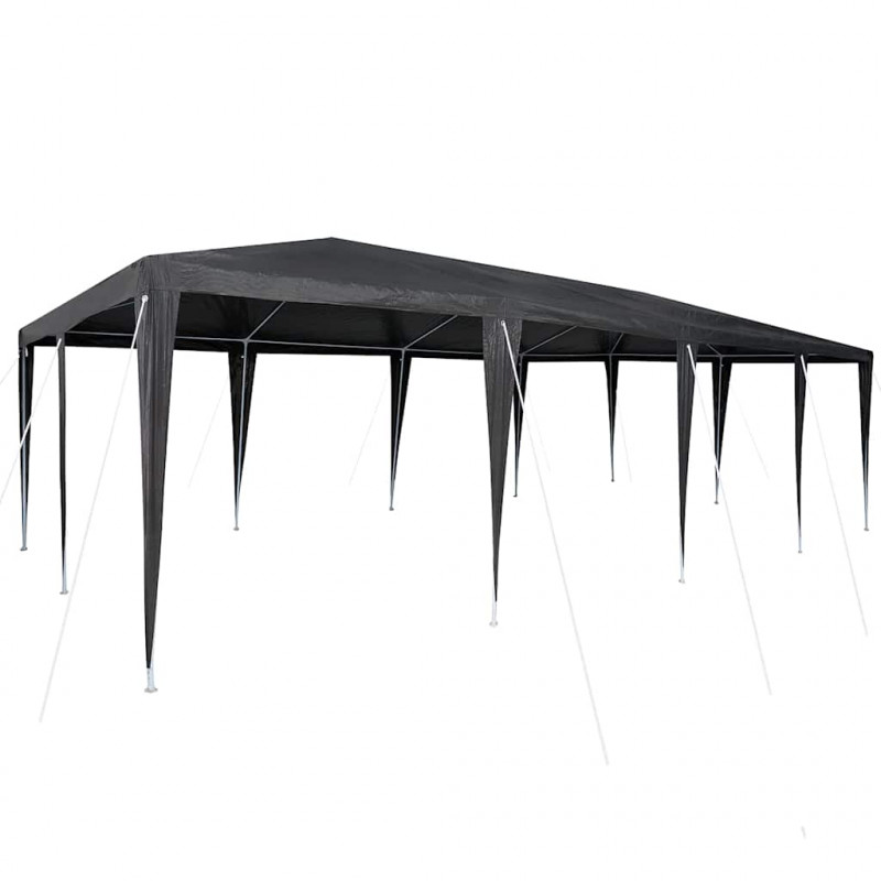 Namiot Imprezowy Antracyt 800 x 400 x 266 cm Polietylen i Stal