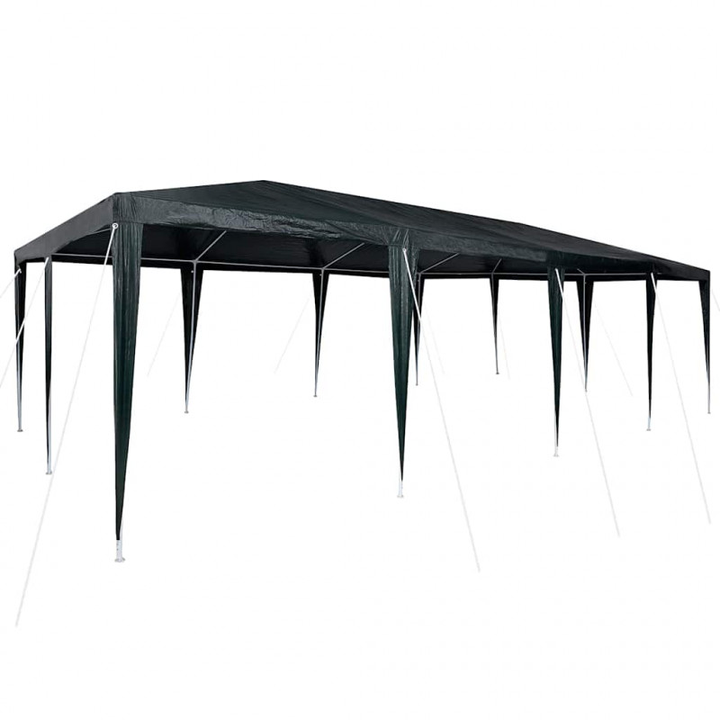 Namiot Imprezowy Zielony 800 x 400 x 266 cm Polietylen i Stal