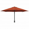 Parasolka ogrodowa terakota 248 x 248 x 148 cm Poliester i Stal
