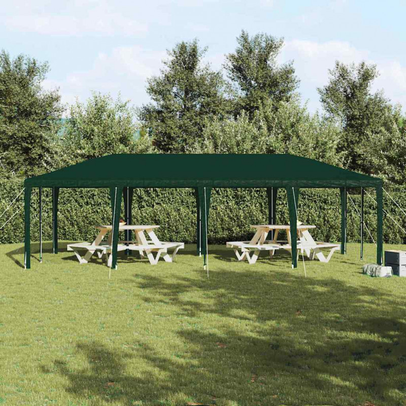Namiot Imprezowy Zielony 800 x 400 x 266 cm Polietylen i Stal