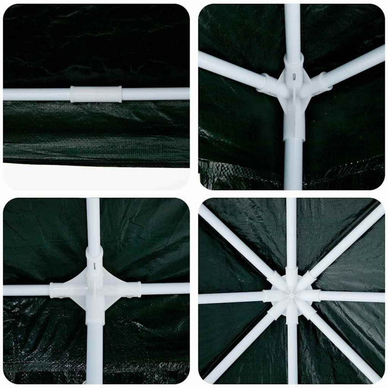 Namiot Imprezowy Zielony 800 x 400 x 266 cm Polietylen i Stal