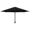 Parasolka ogrodowa Czarny 248 x 248 x 148 cm Poliester i Stal