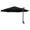 Parasolka ogrodowa Czarny 248 x 248 x 148 cm Poliester i Stal