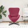Fotel jajo Czerwone wino 63 x 73 x 90 cm Aksamit