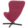 Fotel jajo Czerwone wino 63 x 73 x 90 cm Aksamit