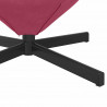 Fotel jajo Czerwone wino 63 x 73 x 90 cm Aksamit