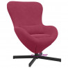 Fotel jajo Czerwone wino 63 x 73 x 90 cm Aksamit
