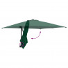 Parasolka ogrodowa Ze LED Lights Zielony 248,5 x 247,5 x 160 cm