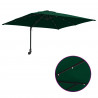 Parasolka ogrodowa Ze LED Lights Zielony 248,5 x 247,5 x 160 cm
