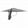 Parasolka ogrodowa Antracyt 248,5 x 247,5 x 160 cm