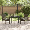 Krzesło Ogrodowe 2 pcs Brązowy 55 x 53 x 85 cm polirattan