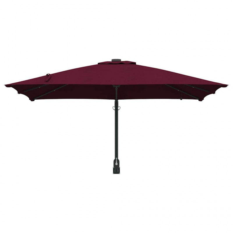 Parasolka ogrodowa Bordeaux Czerwony 248,5 x 247,5 x 160 cm
