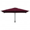 Parasolka ogrodowa Bordeaux Czerwony 248,5 x 247,5 x 160 cm