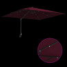 Parasolka ogrodowa Bordeaux Czerwony 248,5 x 247,5 x 160 cm