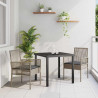 Krzesło Ogrodowe 2 pcs Szary 55 x 53 x 85 cm polirattan