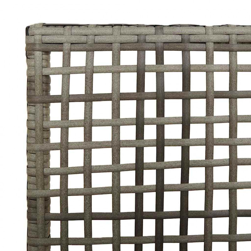 Krzesło Ogrodowe 2 pcs Szary 55 x 53 x 85 cm polirattan