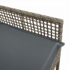 Krzesło Ogrodowe 2 pcs Szary 55 x 53 x 85 cm polirattan